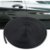 MRCPRIAN Bordino Per Portiere Auto, paraportiere auto senza colla gomma forma di U per berlina、camion, SUV, ATV, barche(Nero, 10M)