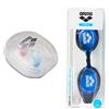 Arena Ergo Earplug, Tappi Unisex Adulto, Multicolore (Clear), Taglia Unica & Zoox-fit, Occhialini Unisex Adulto, Blu (Blue), Taglia unica