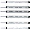 Lamy Schmidt, ricariche medie per penna a sfera P8127, senza tappo, inchiostro nero, confezione da 6