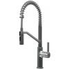 Elleci MIKRIVCR Miscelatore River Monocomando Cucina con canna alta girevole a molla e doccetta orientabile doppio getto finitura Cromo