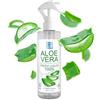 madeinfrance Aloe Vera Puro Spray Liquido Naturale. Idratante (Vitamina E), Antismagliature, Antietà, Doposole, Dopobarba, Pulizia Viso Pelle Grassa, Riparazione Pelle Secca, Cosmetici - 200 ml