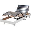 WEBER INDUSTRIES 12119Z Flexpur Rete Testa e Piedi sollevabili, in MDF, Colore: Bianco, Dimensioni: 200 x 80 x 33 cm