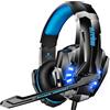 Ozeino Cuffie Gaming con Microfono per PS4 PS5 PC, 50MM Driver, Cancellazione Rumore, Comode di Grandi Dimensioni