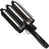Revamp Progloss Boho Beach Waver XL - 38 mm waver con 3 fusti per onde morbide e grandi - Livelli di calore variabili e spegnimento automatico
