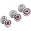 Linsoul Kiwi Ears Flex Earbud Tips, puntali di ricambio in silicone IEM, 3 paia, taglia S/M/L, per auricolari KZ ZS10 Pro 2, SuperMix 4, Hype4, Orchestra Lite, Cadenza Wired/Wireless (Grigio)
