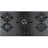 FRANKE Piano Cottura a Gas, Serie Mythos FHCR 905 4G TC HE BK C, 90 cm, 5 Fuochi, Cristallo Nero - 106.0374.288