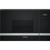SIEMENS Microonde con Grill ad Incasso, Serie iQ500, h 38 cm, Capacità 20 Lt, Vetro Nero - BE525LMS0