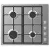 CANDY Piano Cottura a Gas, Linea IDEA, 60 cm, 4 Fuochi, Acciaio Inox - CHG6LX - FUORI PRODUZIONE sostituito da CHW6LX