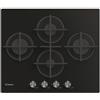 CANDY Piano Cottura a Gas, Linea MODERNA, 60 cm, 4 Fuochi, Vetro Nero - CVG6DPB - FUORI PRODUZIONE sostituito da CVG6DTB