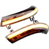 WEPARTICULAR Indicatore di direzione dinamico Specchietto retrovisore Lente fumé Indicatore di direzione LED Indicatore di direzione Singal Compatibile con Volkswagen VW GOLF 5 Jetta MK5 Passat B6 B5.5 EOS