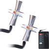 YOANSEXY Elettrostimolazione Morsetti per Capezzoli Set Elettrostimolatore Pinze Capezzoli Regolabile Clip al Capezzolo SM Sex Toys Giocattoli Sessuali Bdsms Stimolazione del Seno con Unità di Controllo