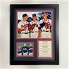 Legends Never Die Tom Glavine, Greg Maddux e John Smoltz, collage fotografico incorniciato, 27,9 x 35,5 cm (11179U), nero
