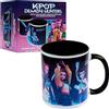 KPop Demon Hunters Ufficiale Huntrix Tazza Simpatica 315ml, Tazze Ceramica Tè e Caffè, Adatto al Microonde e Alla Lavastoviglie, Regali per Lei (Nero Huntrix)