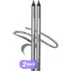 Wonderskin 1440 Longwear Matita Eyeliner Nera, Confezione da 2 - Matita Eyeliner Impermeabile, Temperabile e Anti-Sbavatura (Oyster Blue)