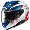 HJC Casco F71 CATOS Bianco Rosso Blu HJC