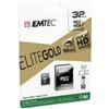 Emtec - Micro SDHC Class 10 Gold + con Adattatore - ECMSDM32GHC10GP - 32GB (unità vendita 1 pz.)