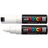 UNI MITSUBISHI Marcatore a base d'acqua Uni Posca PC7M - punta tonda large 4,5 mm-5,5mm - bianco - Uni Mitsubishi (unità vendita 1 pz.)