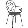 Emu - arredo giardino Poltrona Impilabile Pigalle Ferro Antico 910 MU