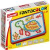 Quercetti FantaColor Tab 150 Chiodini per Bambini 3 Anni, Giochi da Tavolo Bambini 3-6 Anni, Educativo e Creativo, con Tavoletta, Guida e Cestello, Giochi Bambini 3 Anni Fino a 6 Anni, Made in Italy