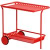Petite Friture - Carrello/tavolo d'appoggio Week-end - Rosso - Alluminio - Designer Studio BrichetZiegler
