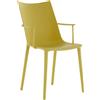 Kartell - Sedia H. H.H - Giallo - Tecnopolimero termoplastico riciclato - Designer Philippe Starck