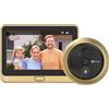Ezviz Spioncino Wifi Senza Fili 4,3" Full HD Sensore Pir colore Oro