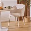 Atmosphera Sedia da Interno modello Celeste in Boucle colore Beige
