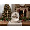 HH Lifestyle Servizio di Piatti Natalizio 18 Pezzi Country Winter in Stoneware