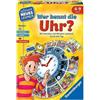Ravensburger 24995 - Chi conosce l'orologio? - Gioca e impara per bambini, gioco educativo per bambini dai 6 ai 9 anni, nuovo apprendimento giocoso per 1-4 giocatori