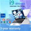 Notebook portatile Windows 11 Pro Computer portatile da 14.1 pollici schermo HD Intel Core i9 8950HK 16GB RAM 1TB 2TB SSD Laptop PC