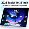 2025 Nuovo 5G Doppia Scheda SIM Tablet Tipo-C Android 13.0 16GB di RAM 1TB ROM MTK6797 Tablet PC da 10.36 pollici Doppia Fotocamera WiFi