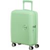 American Tourister Soundbox - Maleta de Cabina 55 x 40 x 20/23 cm - Trolley Rígido para EasyJet y la mayoría de aerolíneas, Expandible, 35.5/41L, Verde (Pastel Green)
