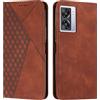 KOUYI Cover per Oppo A57, Custodia Portafoglio,Cover Libro,Pelle Flip/Folio Case con [Funzione di Supporto] [3-Scheda Slot] [Magnetica] Antiurto (Marrone)