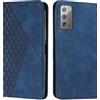 KOUYI Cover per Samsung Galaxy Note 20, Custodia Portafoglio,Cover Libro,Pelle Flip/Folio Case con [Funzione di Supporto] [3-Scheda Slot] [Magnetica] Antiurto (Blu)