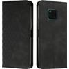KOUYI Cover per Huawei Mate 20 Pro, Custodia Portafoglio,Cover Libro,Pelle Flip/Folio Case con [Funzione di Supporto] [3-Scheda Slot] [Magnetica] Antiurto (Nero)