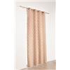 Linder 1570/60/49886/377FR - Tenda a Occhielli Poliestere Beige e Rosa 140 x 240 cm
