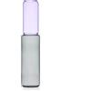 Ichendorf Milano Vaso Viola/Smoke | Collezione Revolve | D9 x H42 cm | Vetro Borosilicato | Fatto a Mano