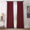 HPD Half Price Drapes Half Price Drapes HPD Heritage Plush Velvet Curtains 84 Inches Long Room Darkening Curtains for Bedroom & Living Room 50W x 84L, (1 Panel), Dark Merlot