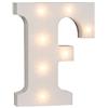 Out of the blue Lettera F in legno illuminabile Out of the blue, con 7 LED