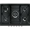SMEG SR775AO PIANO COTTURA GAS, 5 zone di cottura, dimensioni: L 68,5 cm, P 50 piano in Smaltato, Antracite