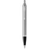 Parker IM Penna a Sfera | Acciaio Inossidabile con Puntale Cromato | punta media con inchiostro blu | confezione regalo