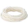 Jwthee Perle artificiali, fili di perle da 10 m per decorare, ghirlanda di perle finte bianche, rocchetto di filo, decorazione per festa di nozze, decorazioni per albero di Natale (4mm beige)