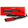 Upgrade - Piastra per Capelli Professionale Bio Infrared, Large 2,Con Elegante Design Nero,Piattini Extra Large, Per Tutte le Tipologie di Capello