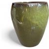 EDG Enzo De Gasperi Vaso Porta Piante Glaze in Ceramica Piccolo 32x28cm Verde Scuro