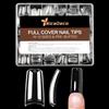 Nicedeco Tip in Gel per Unghie Quadrate 504 Pezzi 11 Taglie Half Cover Nail Tip Soft Gel Tips Fake Nails - 019