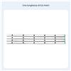 Gamba pieghevole per ponteggio regolabile tubo quadro 25mm