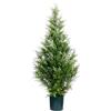 Leflos Albero di cedro artificiale, finto Cipresso di 90 cm, albero di cipresso artificiale per soggiorno, ufficio, festival e feste