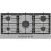 Bosch PCR9A5I90 Serie 6, Piano cottura a gas, FlameSelect, Manopole magnetiche rimovibili, WOK, griglie in ghisa, Acciaio, 90 cm