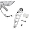 PSLER Cavalletti laterali accessori per attrezzi di assistenza per moto Jiffy Kit di estensione del supporto del pedale per Dyna Street Bob FXDB Fat Bob Low Rider Super Glide Custom 1993-2017, cromato
