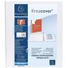 Exacompta - 51842E - 1 Raccoglitore Personalizzabile Kreacover - 4 Anelli a D 30 mm - Copertina Foderata PP con Tasca Fronte/Dorso/Retro - Dorso 47 mm - F.to Esterno 27.7x32 cm per A4 Maxi - Bianco